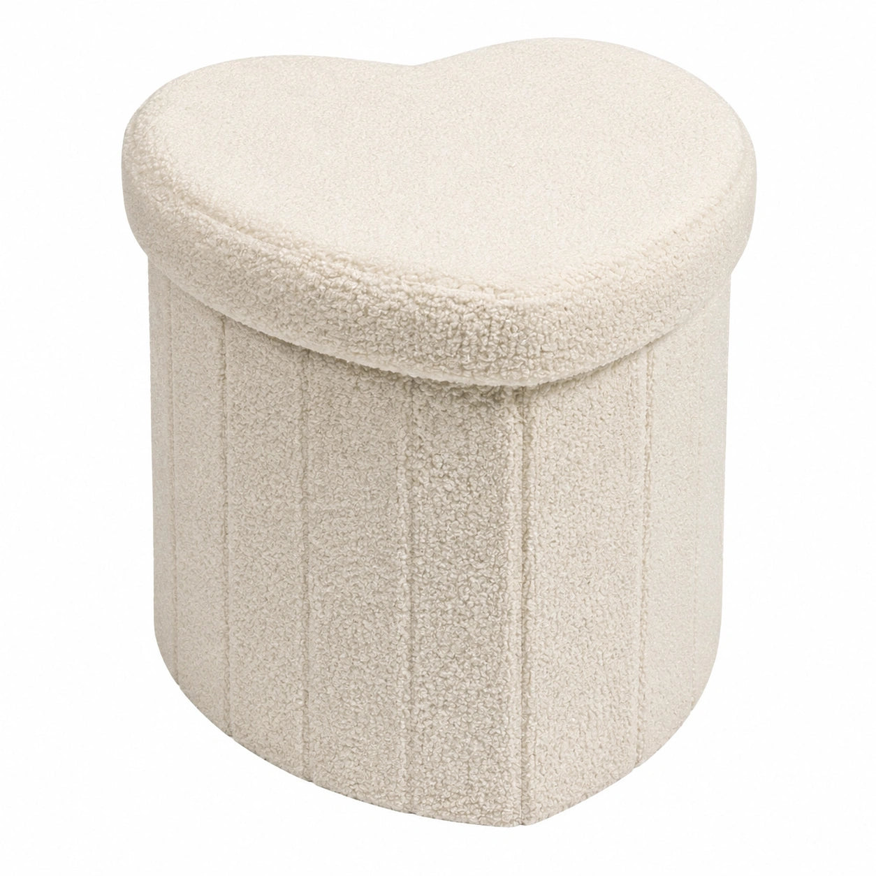 Bonlife Sitzbank mit Stauraum, faltbare Aufbewahrungstruhe, Fußhocker für Schlafzimmer, Wohnzimmer und Flur, weiß, 38x38x38 cm
