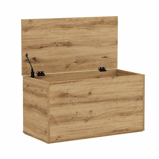 Multifunktionale Sitzbank mit Stauraum, Artisan-Eiche, 84x42x46 cm, ideal für Schlafzimmer, Flur und Wohnzimmer