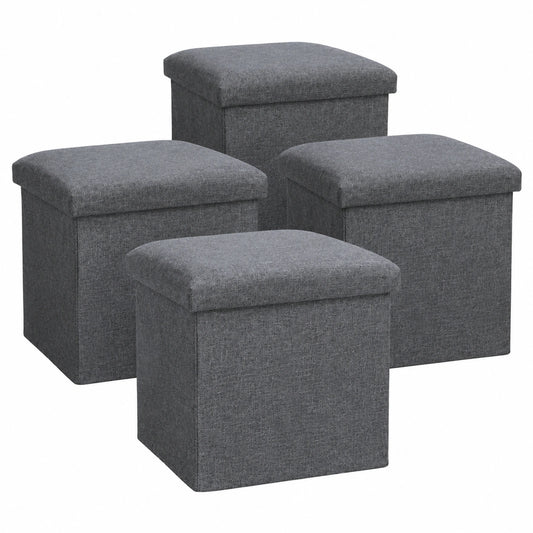 Klapphocker mit Stauraum - Sitzgelegenheit und Aufbewahrung, 2er Set, 40L